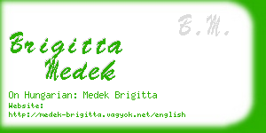 brigitta medek business card